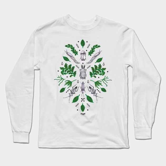 Orienteering insects Long Sleeve T-Shirt by JohannaStark